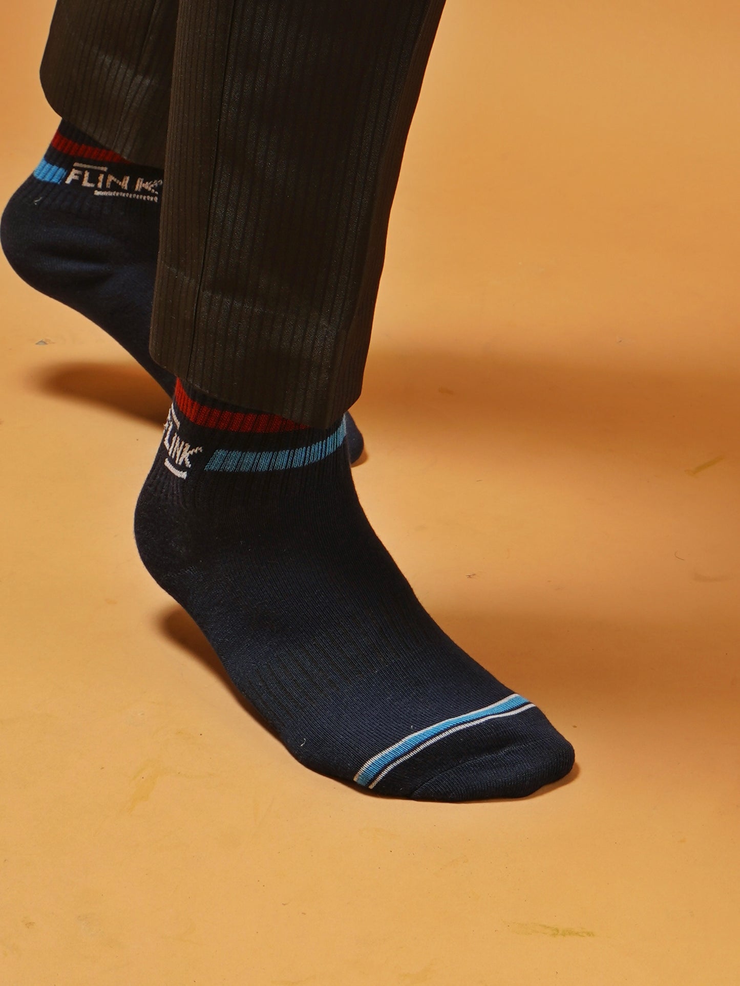 Flink blue and red socks